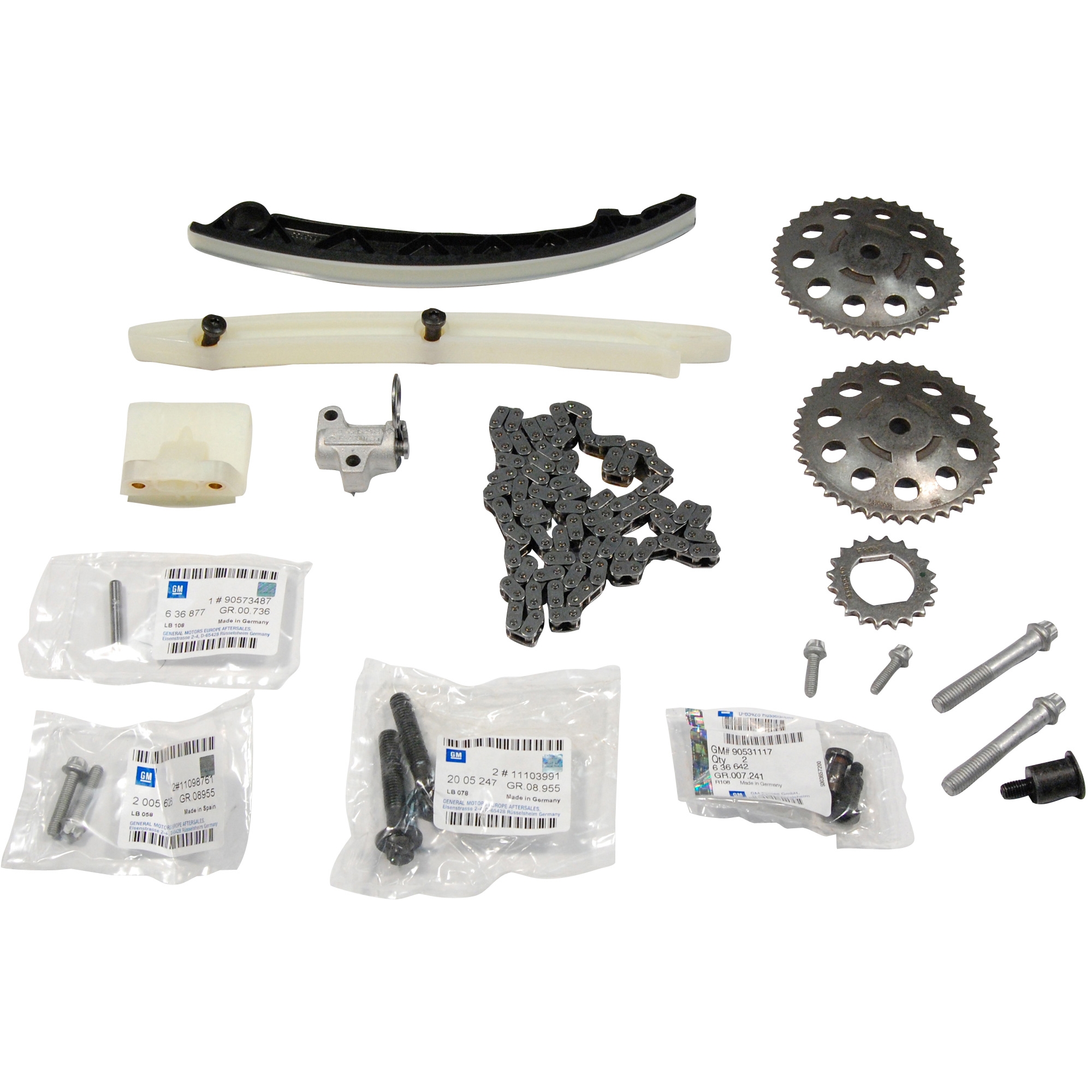 Kit distributie lant Opel Agila, Corsa C, Meriva, Tigra B, Astra G, Astra H GM